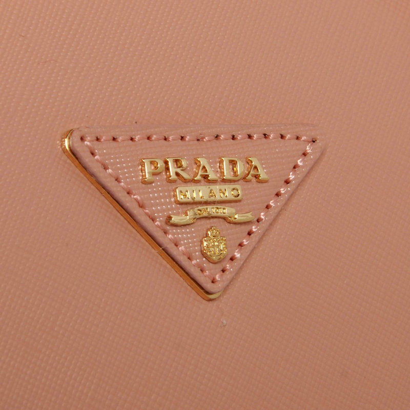 2014 Prada Shiny Saffiano Leather Top Handle Bag BL0837 apricot